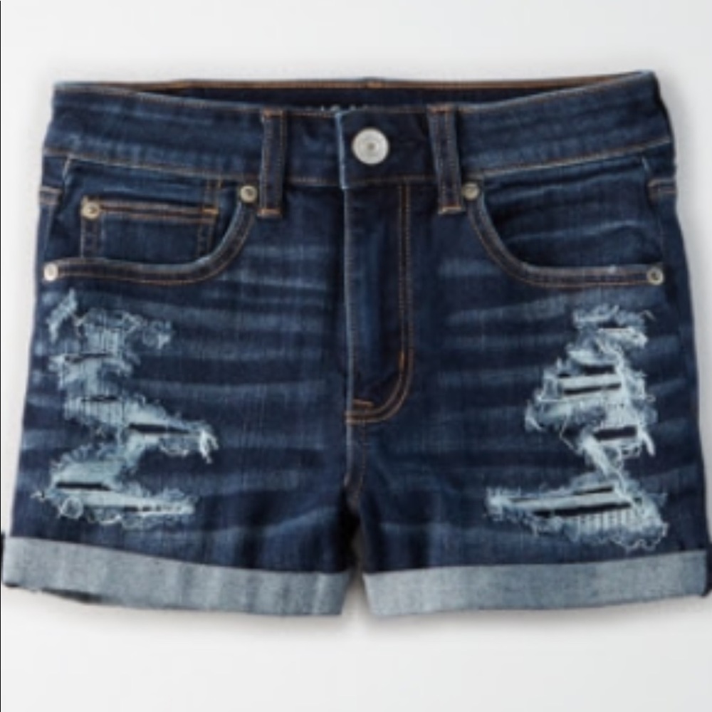 American Eagle Ripped Jean Shorts